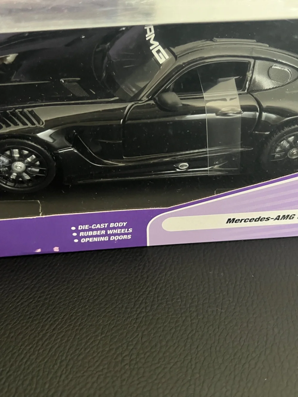 Johnny Lightning Die-Cast Mercedes-AMG GT3 Black Collector Car